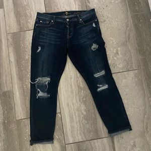 7 distressed boyfriend jean